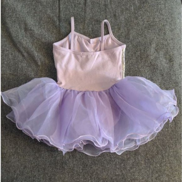 Fly Pig Sequin Dance Recital Outfit Purple Toddler Tutu Leotard Skirt Kids 3-5 - Picture 7 of 8